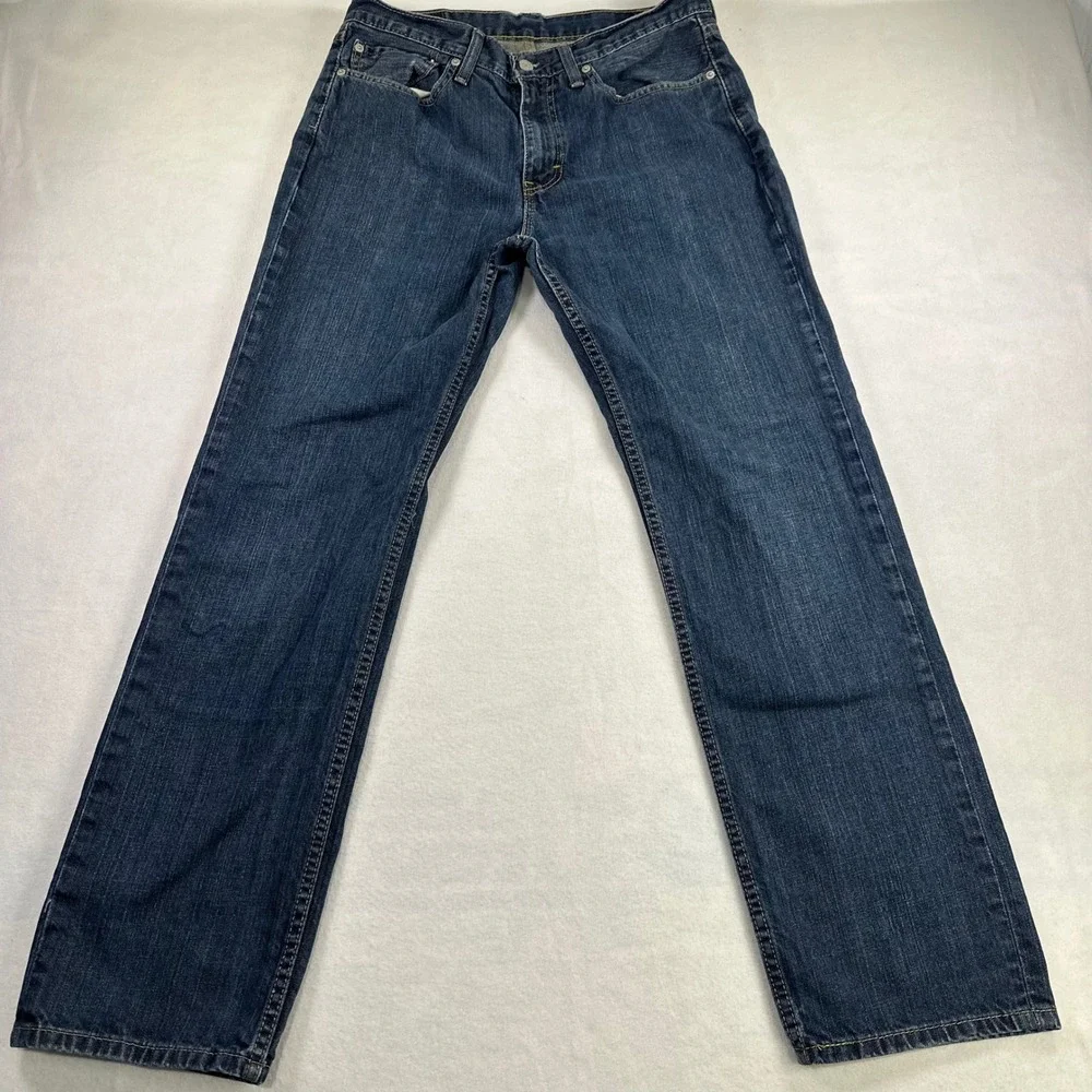 Levis 514 Mens Straight Fit Jeans Blue Denim Medium Wash W34 L31 00514-0621